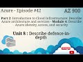 Describe defence-in-depth - AZ-900 - EP 42 (Tamil)