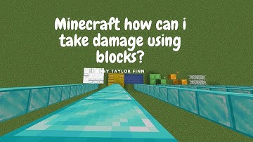 Minecraft how much fall damage i can take using blocks!?