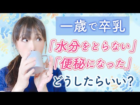 一歳で卒乳「水分をとらない」「便秘になった」どうしたらいい？