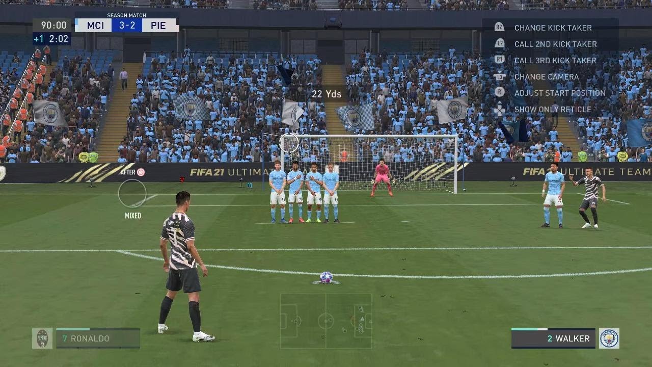 CR7 Freekick to win the game against Man City