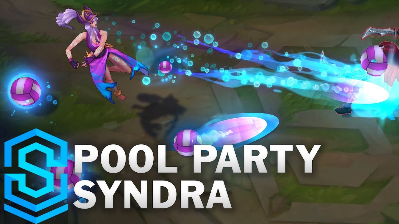 Pool Party Syndra Skin Spotlight Pre Release League Of Legends Youtube