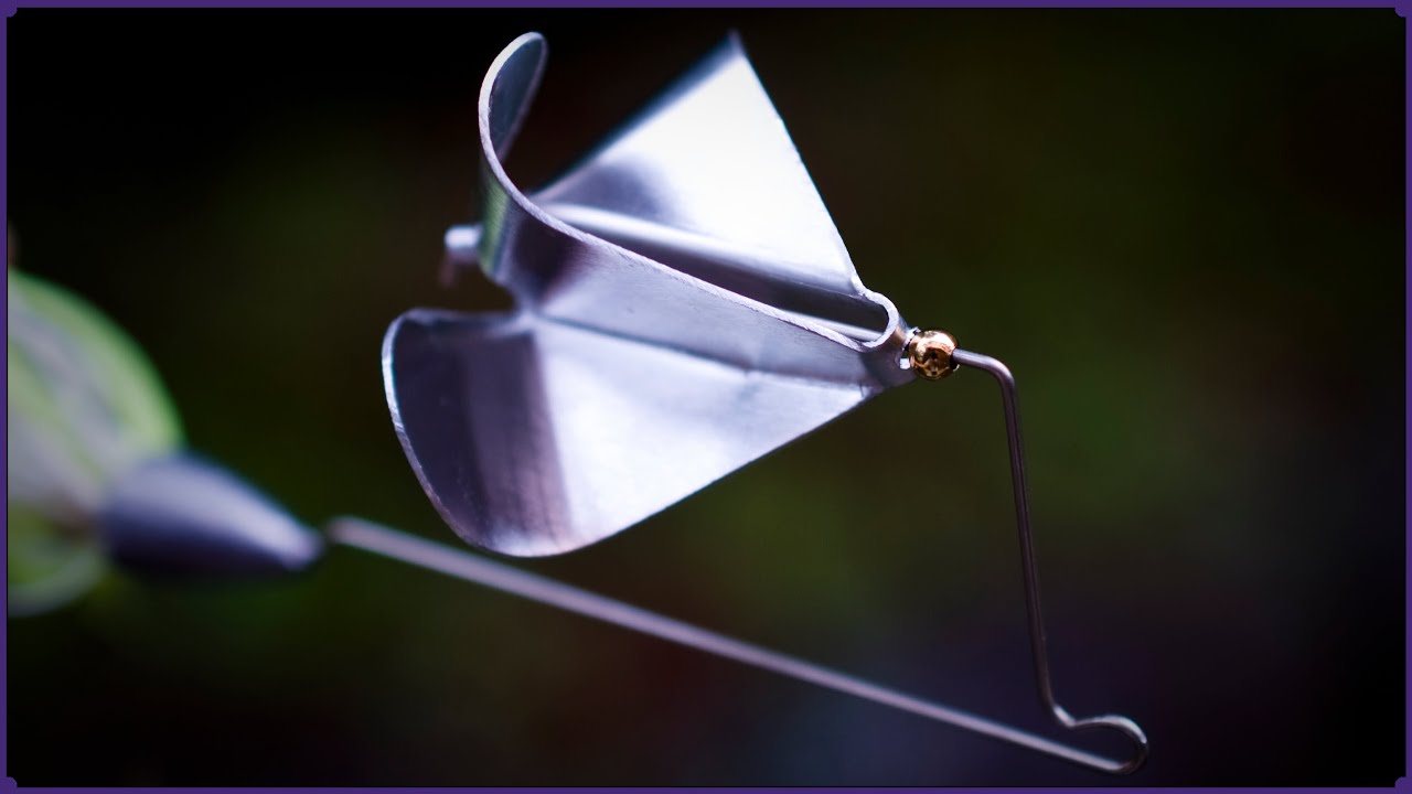 How to make a 4-bladed prop for buzzbait. 四枚羽根のバズベイト用ブレードの作り方