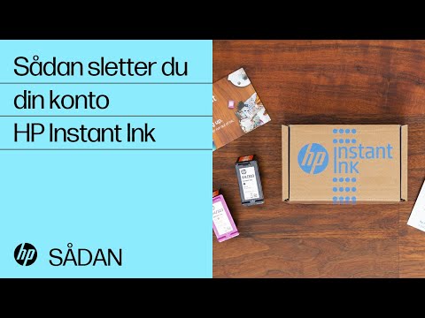 Sådan sletter du din HP Instant Ink-konto | HP Instant Ink | HP Support