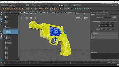 Revolver - Low Poly / High Poly - Substance Painter Texturing Result