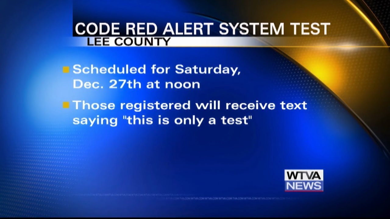 Lee County to test CODE RED alert system on Saturday, Dec. 27 - YouTube