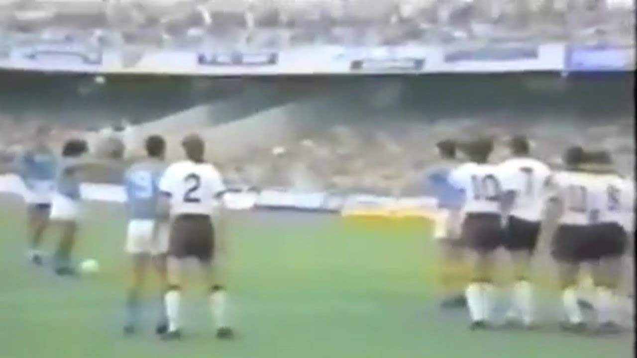 Maradona vs R. Baggio, Nápoles - Fiorentina 1986-87, partido completo (full match).