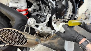 How to Change Brake Fluid - Behind the Scenes at BMW! (BMW S1000RR)