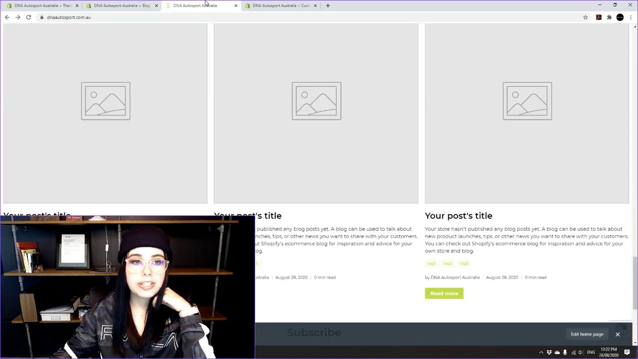 How to add a blog post on Shopify (FLEX THEME) - YouTube