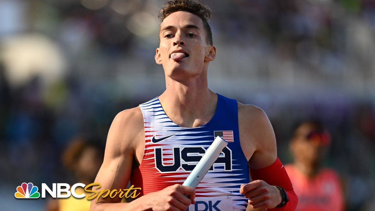 ⁣Team USA dominates 4x400 relay heat, will race for yet another gold in Worlds final | NBC Sports