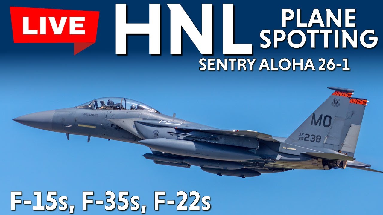 Fighter Exercise - F-22, F-35, F-15 - Sentry Aloha 26-1 - Live From Hawaii 1-27-26