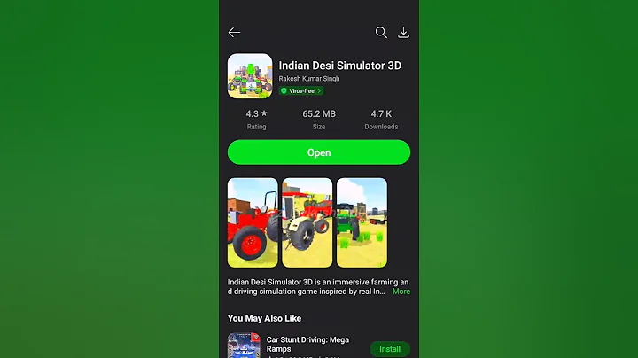 Indian Desi Simulator 3d Game Download कैसे करें 🤔@THiteshGamerz #indiantractor3d #youtubeshorts thumbnail