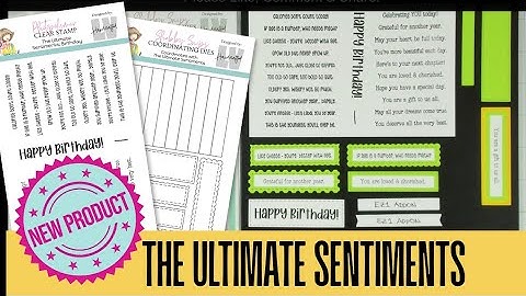 New Release : The Ultimate Sentiments Stamp & Die Set!