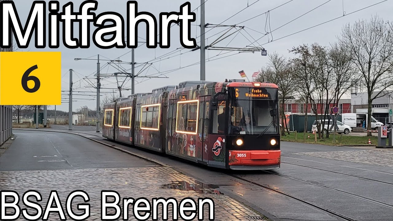 Mitfahrt | AEG GT8N | Linie 6 | Universität-Nord - Flughafen-Süd