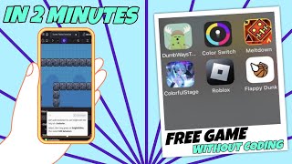 HOW I MADE MY GAME IN JUST 2 MINUTES WITHOUT CODING & UPLOAD ON PLAY STORE IN FREE |GAME TRICK 2025 screenshot 2