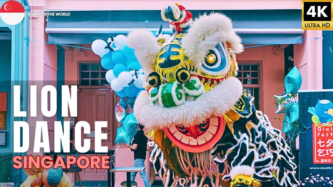 Singapore Chinese New Year Lion Dance | Chinatown 牛车水 Smith Street | CNY Barongsai Imlek 4K UHD