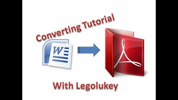 Converting Word to PDF Tutorial