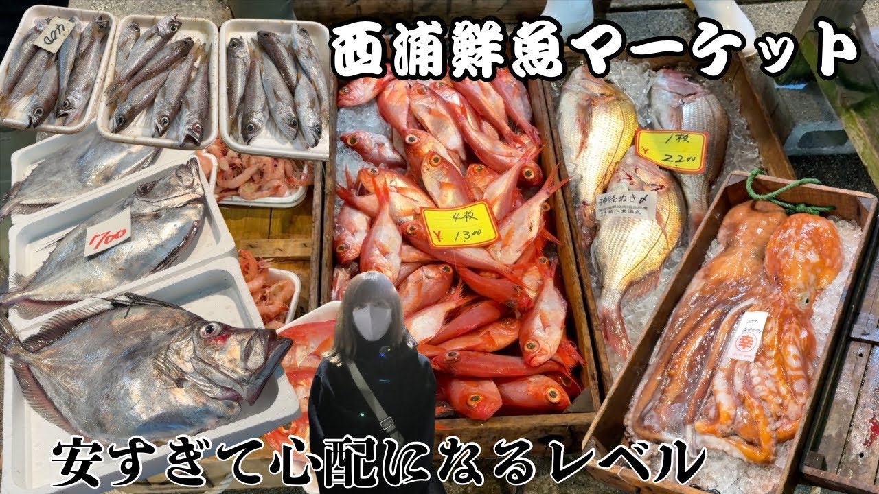 【激安】またまた、世界最強の鮮魚市場を発見しました…【西浦鮮魚マーケット】#激安#市場#グルメ