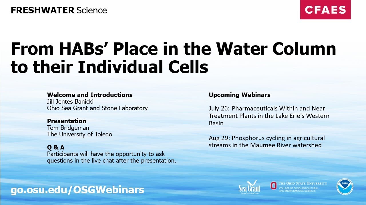 Freshwater Science: From HABs' Place in the Water Column to their ...