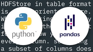 Pandas - retrieving HDF5 columns and memory usage Profile