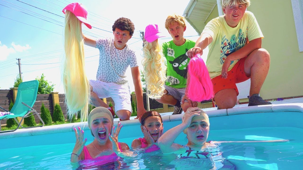 მხიარული წვეულება აუზზე! დიანა და მისი მეგობრები მელოტები არიან?