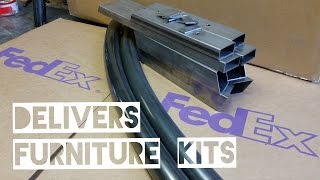 FedEx Delivers Log Furniture Kits Are you ready to make log furniture? Watch FedEx Delivers Log Furniture Kits by Colorado Springs wood and metal artist Mitchell