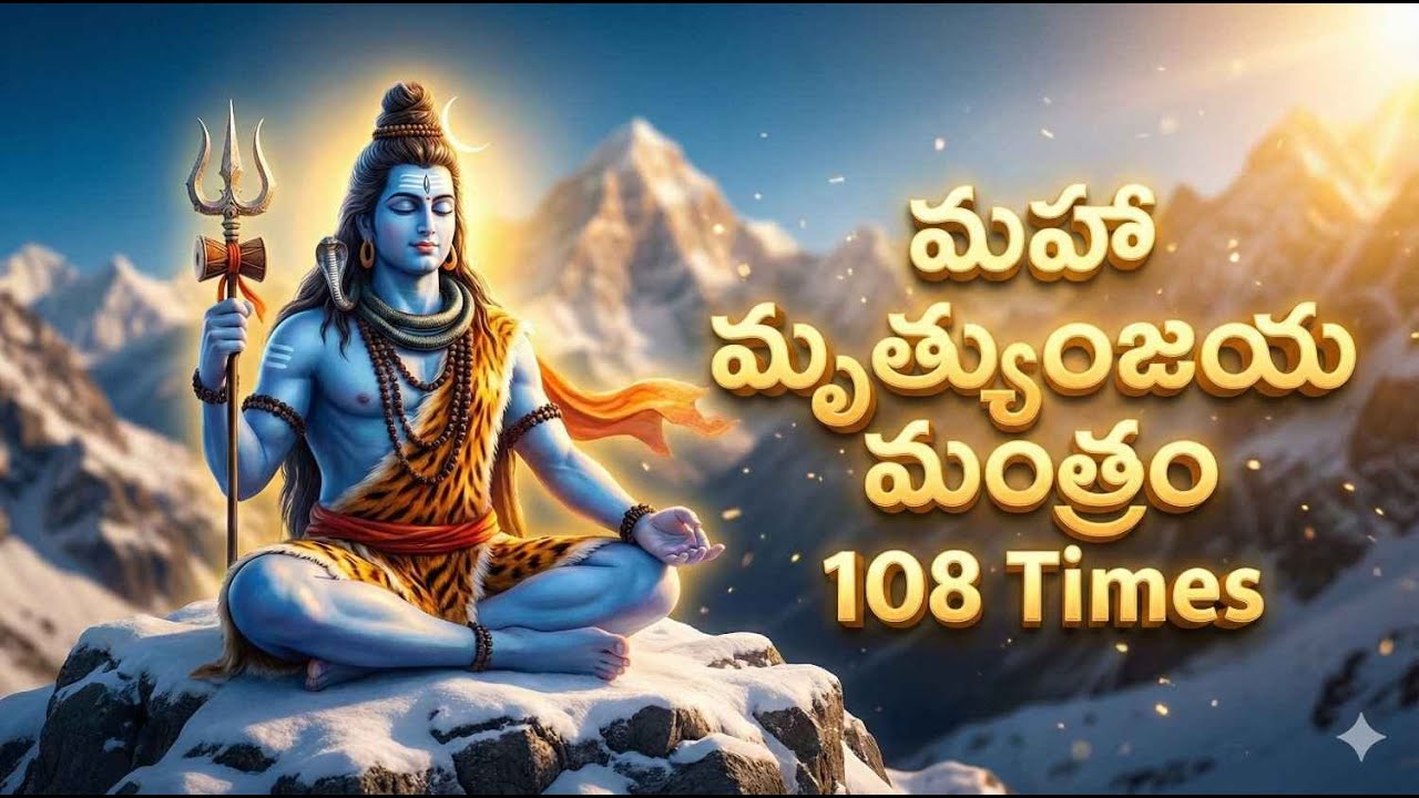 మహా మృత్యుంజయ మంత్రం 108 సార్లు | సర్వ రోగ నివారణకు & సంపూర్ణ ఆరోగ్యానికి | Maha Mrityunjaya Mantra