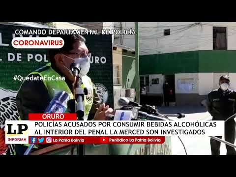 Policías acusados por consumir bebidas alcohólicas al interior del penal La Merced son investigados
