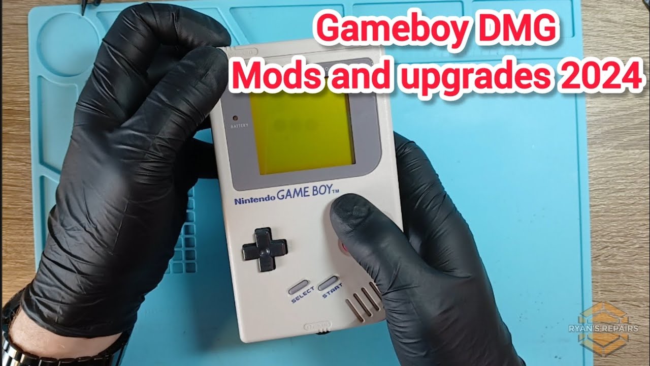 Gameboy DMG улучшен экраном Retrosix IPS, звуком и питанием (2024)