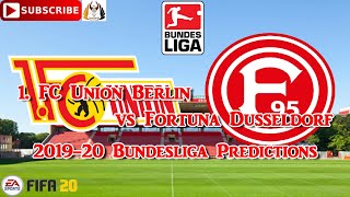 Saturday 27th june 1. fc union berlin vs fortuna dusseldorf | 2019-20
german bundesliga predictions fifa 20subscribe & turn on
notificationsif you liked th...
