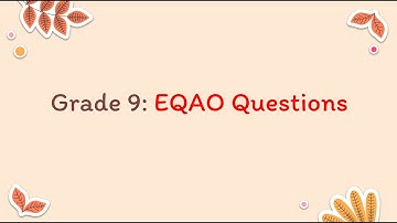 🔹Grade 9 EQAO Questions🔹 - Ontario: MPT - Math Proficiency Test