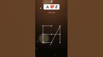 A❤️E Letter Pattern Lock 🔐📱🤓💔 #patterns #patternlock