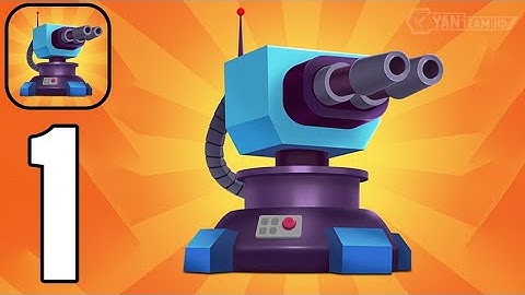 Merge Gun: Tower Defense - Gameplay Walkthrough Part 1 Improved shooting towers (Android,iOS)