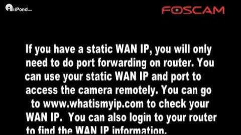 Foscam Camera FI8918W Installation Tutorial Part B