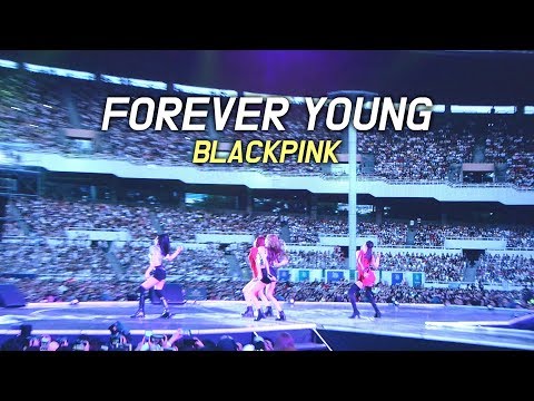 180622 블랙핑크 BLACKPINK : Forever Young 공연 중단 : LED FANCAM : LOTTE FAMILY CONCERT