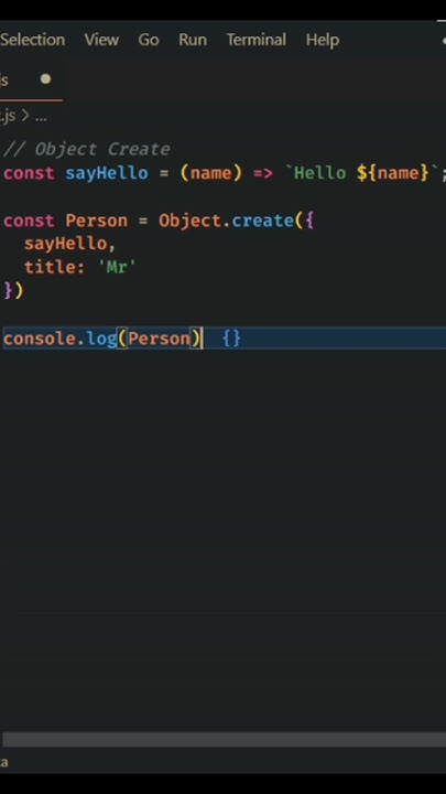 Object.create() method in Javascript #shorts #javascript - YouTube