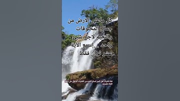 (إنا جعلنا ماعلى الأرض زينة لها لنبلوهم أيهم أحسن عملا ) الآية 7 سورة الكهف#اكسبلور #لايك