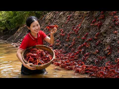 Harvesting 1000+ Crabs from Stream in Forest & Goes To Market Sell !!! | Susan Daily Life