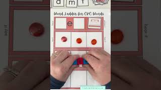 Word Mapping CVC Words Example Activities| Kindergarten Science of Reading Short Vowel Decoding Idea