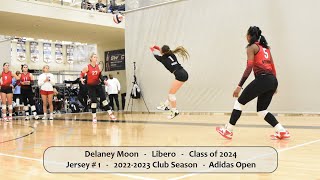 Delaney Moon #1 Libero Volleyball Highlights, Adidas Open Part 2 #libero #volleyball #delaneymoon