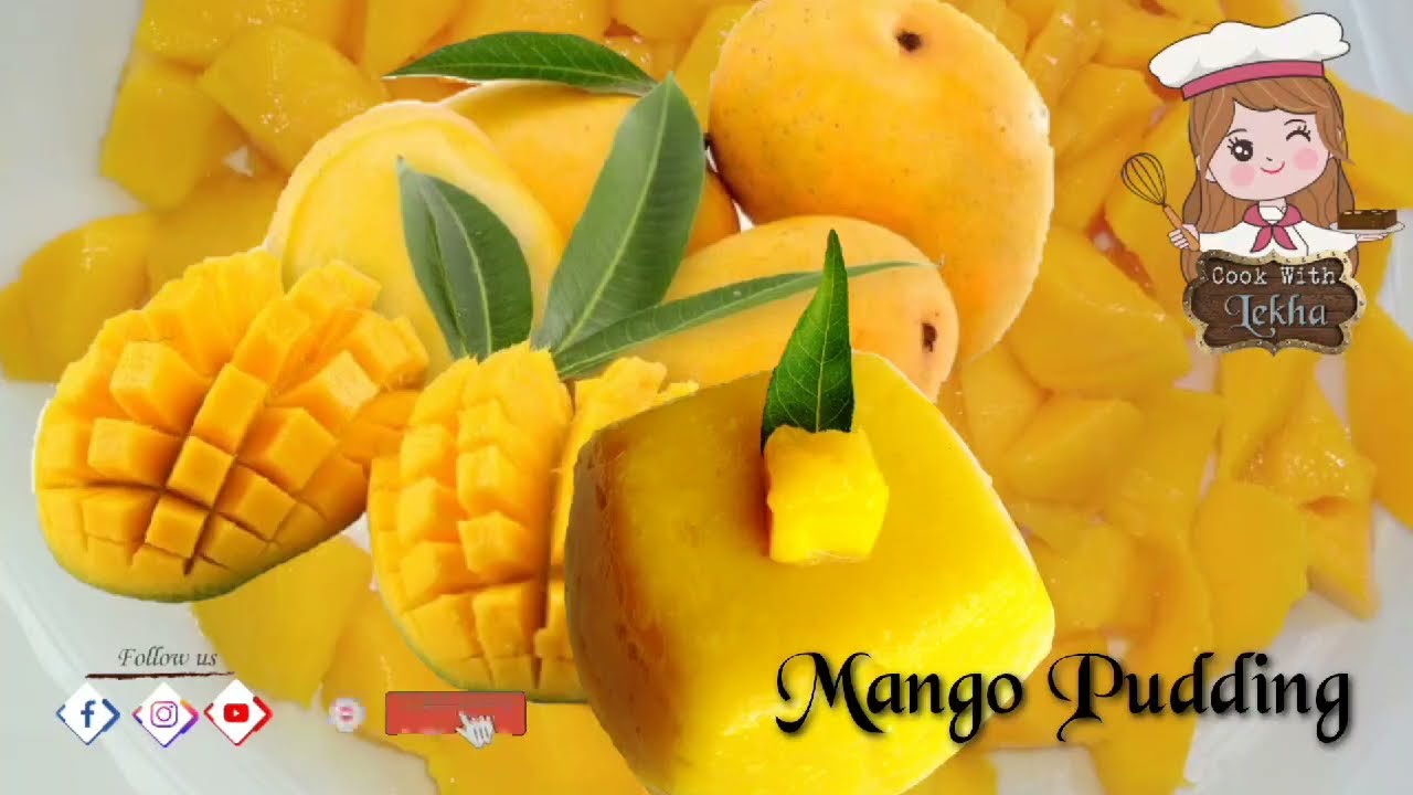 Mango Pudding | No Agar Agar | No Gelatin| How to make mango pudding using Corn Flour | Mango Recipe