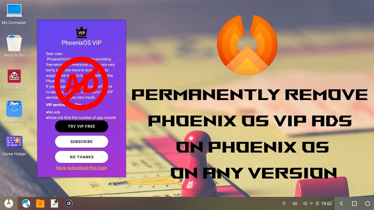 How To Permanently Remove PhoenixOSVIP Ads on Phoenix OS on any version  (v3.5.0, v3.0.8, etc.) - 