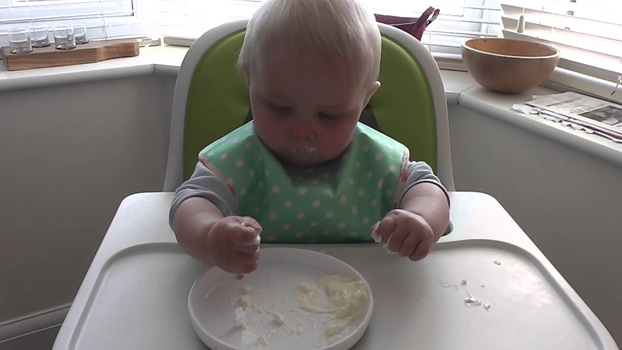 Baby Eating Cottage Cheese 1 Youtube