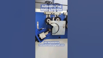 Automatic Wire Ring Bending Machine, Ring Coiling Machine, Automatic Wire Ring Making Machine #ring