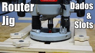 In this video I show you how to make a router jig for Dados and Slots. I seem to be amassing a plethora of woodworking jigs and as 