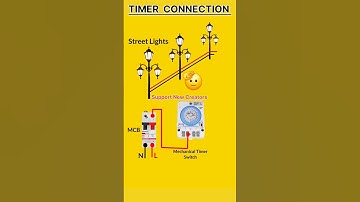 Street Light Timer Connection | Mechanical Timer Switch Wiring with MCB | DIY #shorts
