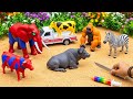 AMAZING TOY WALKING COW AND ELEPHANT🐄🐘WADIDAU‼️PROSES POTONG SAPI KURBAN SIMOLASI Part 9