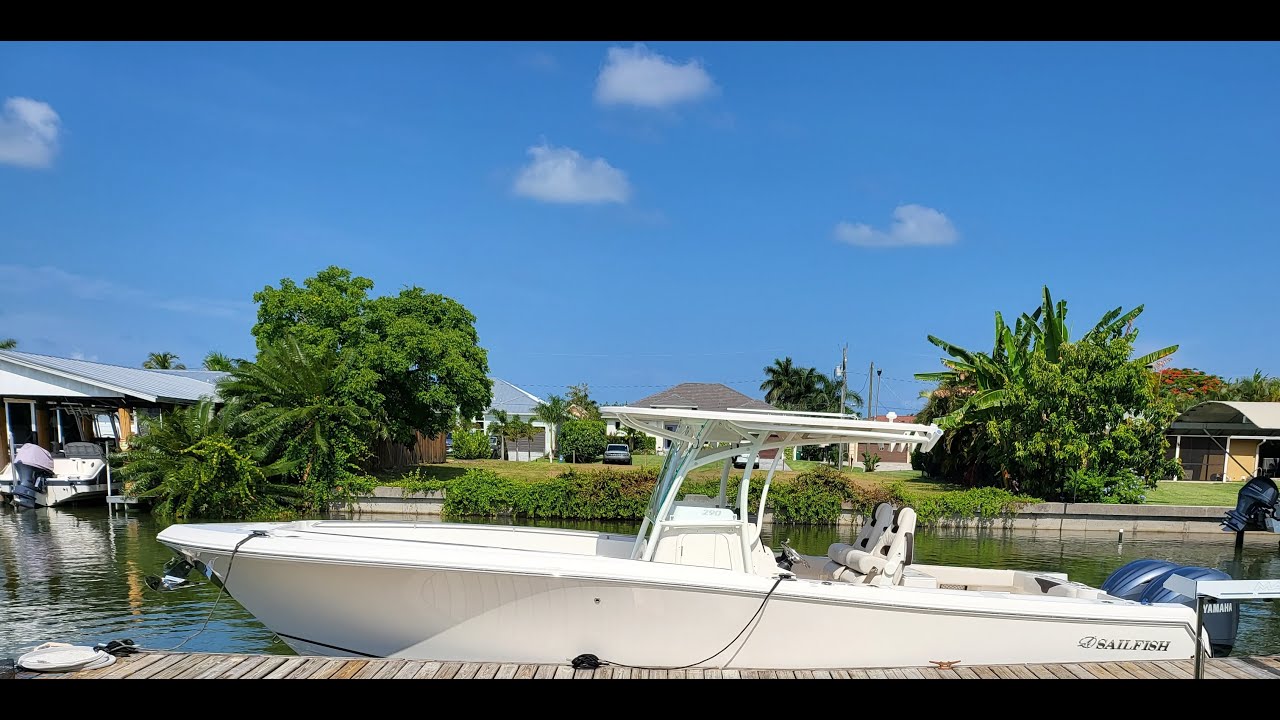 Sailfish 290cc Walkthrough AWESOME NEW FISHING BOAT YouTube