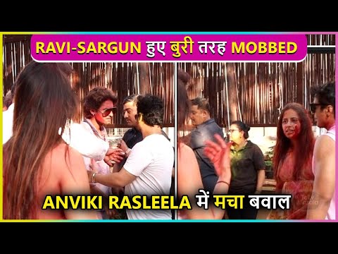 Ravi Dubey & Sargun Mehta Gets Mobbed, Nia Sharma Gets Hyper At AnViKi Rasleela