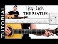 Como tocar HEY JUDE de THE BEATLES en guitarra acordes tutorial completo