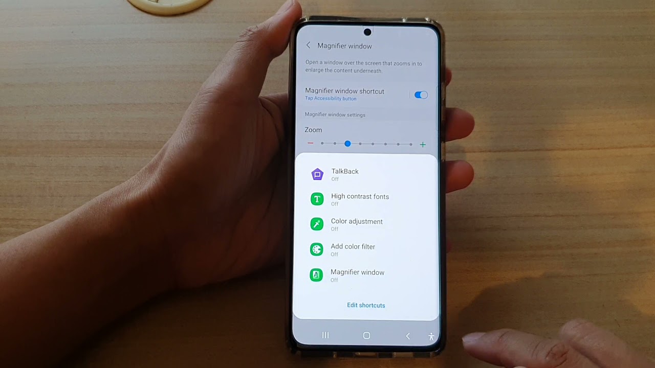 Galaxy S21/S21+ How to Add/Remove Magnify Window Shortcut To